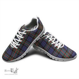Scottish Fletcher of Dunans Clan Tartan Sneakers - Crest Classic Scottish Plaid Tartan Plaid