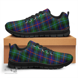 Scottish Campbell of Cawdor Modern Clan Tartan Sneakers - Classic Scottish Plaid Tartan Plaid