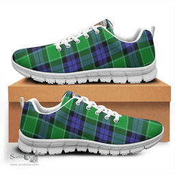 Scottish Graham of Menteith Modern Clan Tartan Sneakers - Crest Classic Scottish Plaid Tartan Plaid