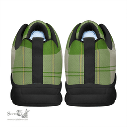 Scottish Cunningham Dress Green Dancers Clan Tartan Sneakers - Classic Scottish Plaid Tartan Plaid