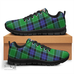 Scottish Graham of Menteith Modern Clan Tartan Sneakers - Crest Classic Scottish Plaid Tartan Plaid