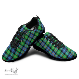 Scottish Murray of Atholl Ancient Clan Tartan Sneakers - Classic Scottish Plaid Tartan Plaid