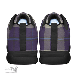 Scottish Cunningham Dress Blue Dancers Clan Tartan Sneakers - Classic Scottish Plaid Tartan Plaid