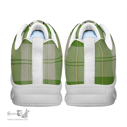 Scottish Cunningham Dress Green Dancers Clan Tartan Sneakers - Crest Classic Scottish Plaid Tartan Plaid