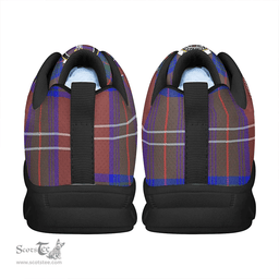Scottish Chisholm Hunting Modern Clan Tartan Sneakers - Crest Classic Scottish Plaid Tartan Plaid