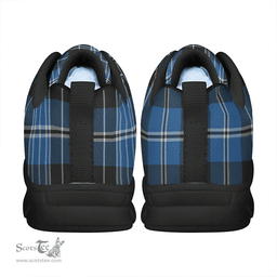 Scottish Clergy Blue Clan Tartan Sneakers - Classic Scottish Plaid Tartan Plaid