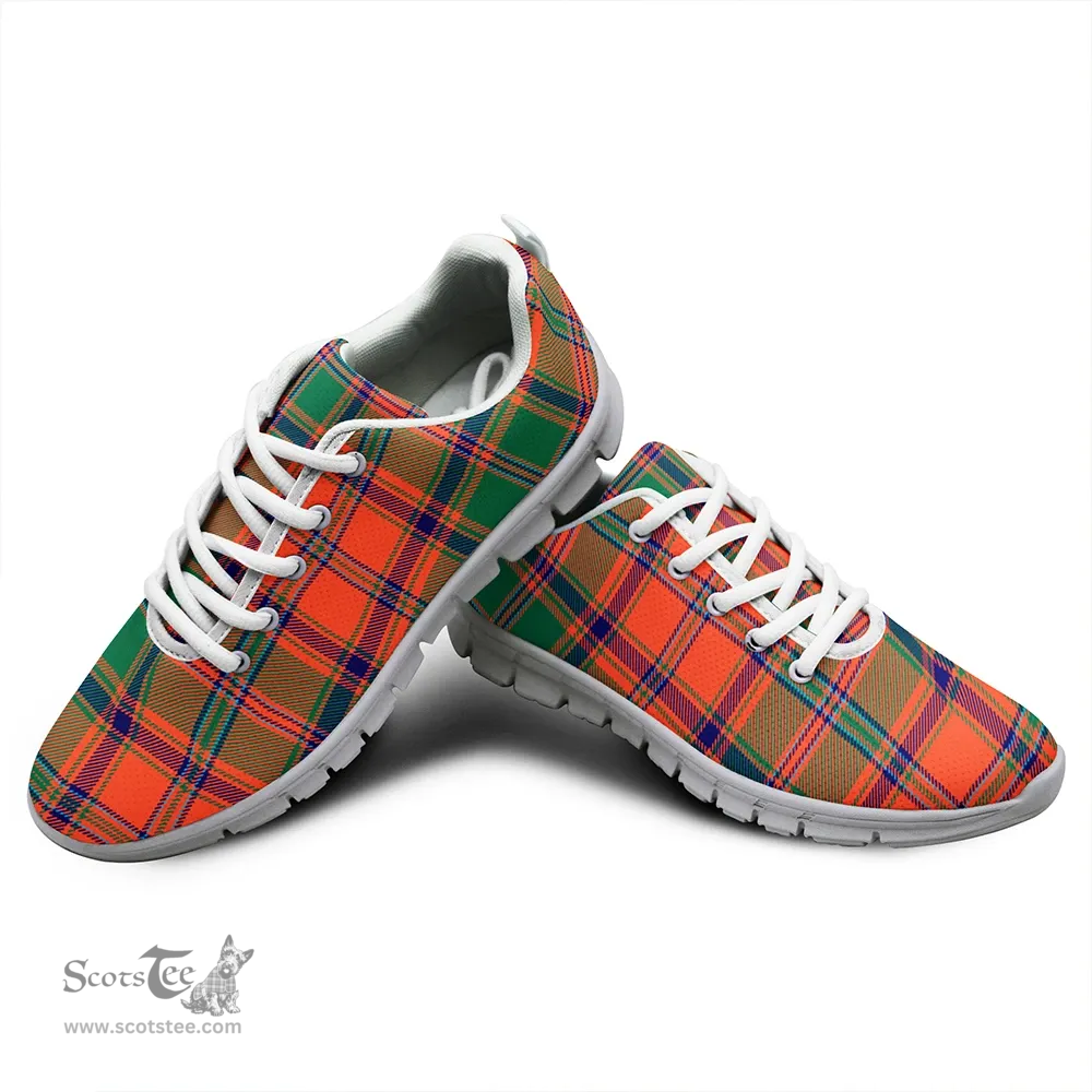 Scottish Stewart of Appin Ancient Clan Tartan Sneakers - Classic Scottish Plaid Tartan Plaid