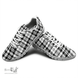 Scottish SCOTT BLACK AND WHITE MODERN Clan Tartan Sneakers - Classic Scottish Plaid Tartan Plaid