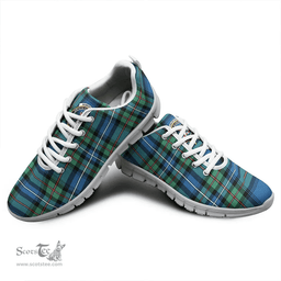 Scottish Robertson Hunting Ancient Clan Tartan Sneakers - Crest Classic Scottish Plaid Tartan Plaid
