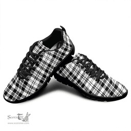 Scottish SCOTT BLACK AND WHITE MODERN Clan Tartan Sneakers - Classic Scottish Plaid Tartan Plaid