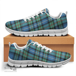 Scottish Robertson Hunting Ancient Clan Tartan Sneakers - Crest Classic Scottish Plaid Tartan Plaid