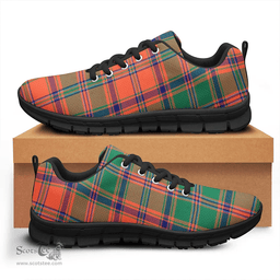 Scottish Stewart of Appin Ancient Clan Tartan Sneakers - Classic Scottish Plaid Tartan Plaid