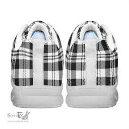 Scottish SCOTT BLACK AND WHITE MODERN Clan Tartan Sneakers - Classic Scottish Plaid Tartan Plaid