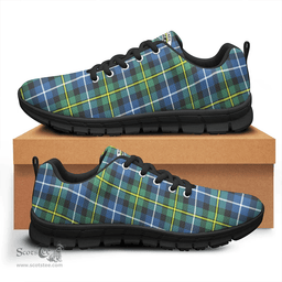 Scottish MacNeill of Barra Ancient Clan Tartan Sneakers - Crest Classic Scottish Plaid Tartan Plaid