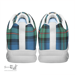 Scottish Robertson Hunting Ancient Clan Tartan Sneakers - Crest Classic Scottish Plaid Tartan Plaid