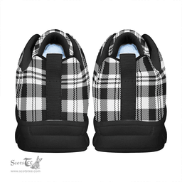 Scottish SCOTT BLACK AND WHITE MODERN Clan Tartan Sneakers - Classic Scottish Plaid Tartan Plaid