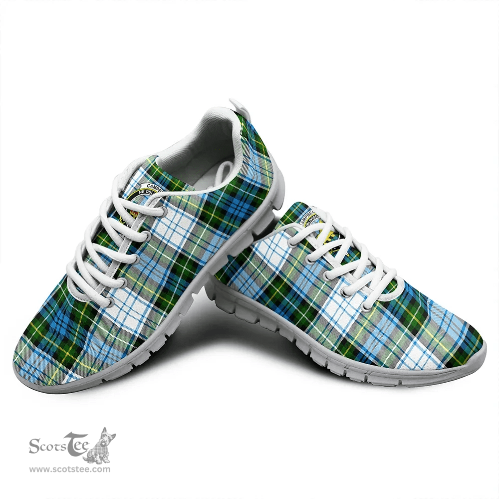 Scottish Campbell Dress Clan Tartan Sneakers - Crest Classic Scottish Plaid Tartan Plaid