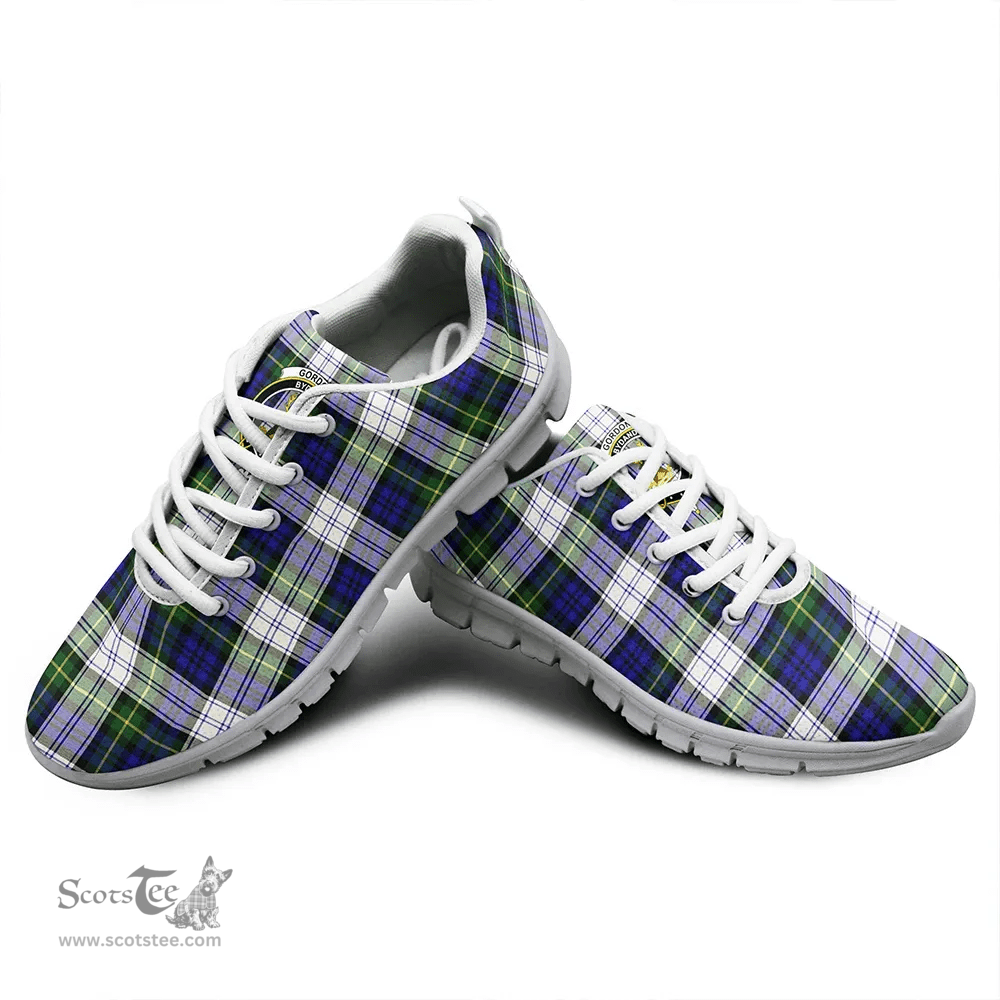 Scottish Gordon Dress Modern Clan Tartan Sneakers - Crest Classic Scottish Plaid Tartan Plaid