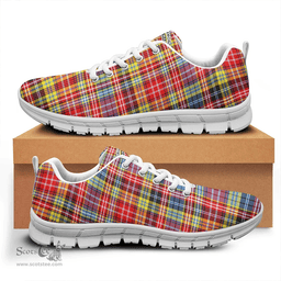 Scottish Drummond of Strathallan Clan Tartan Sneakers - Crest Classic Scottish Plaid Tartan Plaid