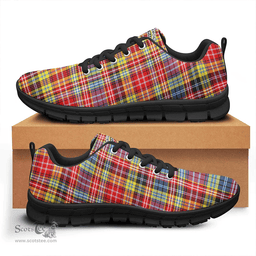 Scottish Drummond of Strathallan Clan Tartan Sneakers - Crest Classic Scottish Plaid Tartan Plaid