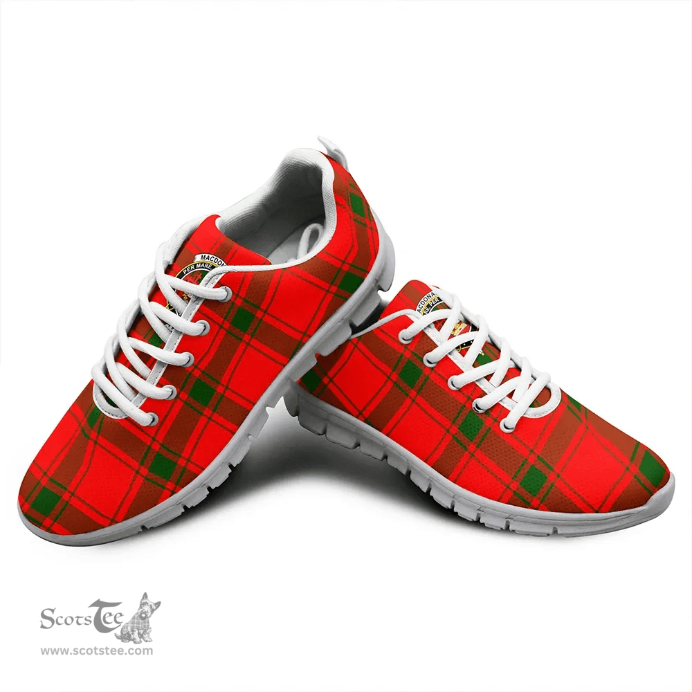 Scottish MacDonald of Sleat Clan Tartan Sneakers - Crest Classic Scottish Plaid Tartan Plaid