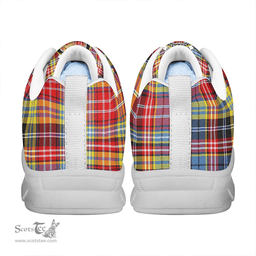 Scottish Drummond of Strathallan Clan Tartan Sneakers - Crest Classic Scottish Plaid Tartan Plaid