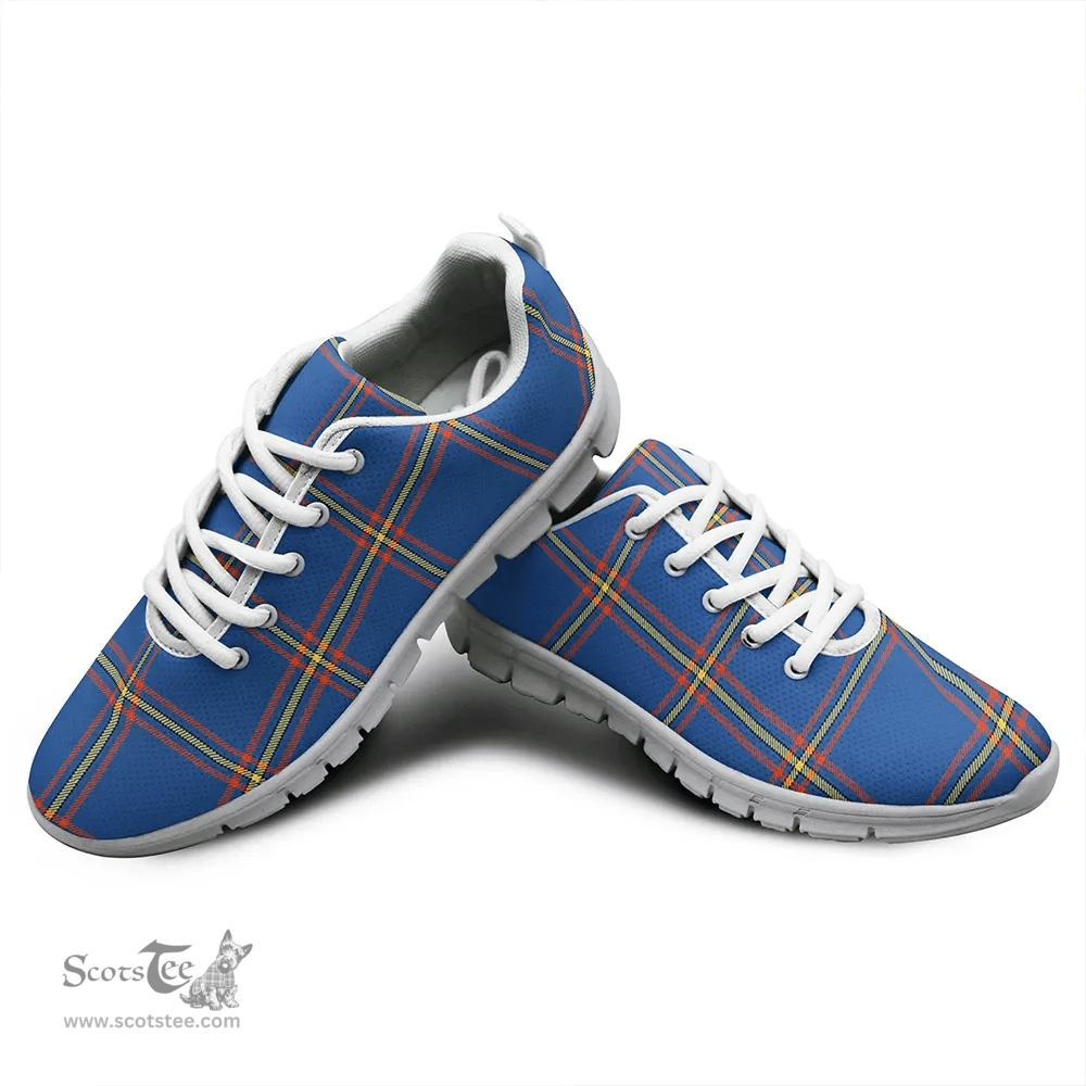 Scottish MacLaine of Loch Buie Hunting Ancient Clan Tartan Sneakers - Classic Scottish Plaid Tartan Plaid