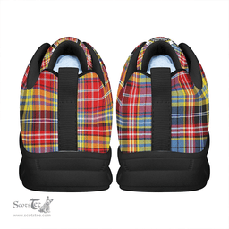 Scottish Drummond of Strathallan Clan Tartan Sneakers - Crest Classic Scottish Plaid Tartan Plaid