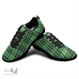 Scottish MacDonald Lord of the Isles Hunting Clan Tartan Sneakers - Crest Classic Scottish Plaid Tartan Plaid
