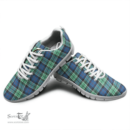 Scottish Leslie Hunting Ancient Clan Tartan Sneakers - Crest Classic Scottish Plaid Tartan Plaid
