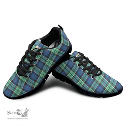 Scottish Leslie Hunting Ancient Clan Tartan Sneakers - Crest Classic Scottish Plaid Tartan Plaid