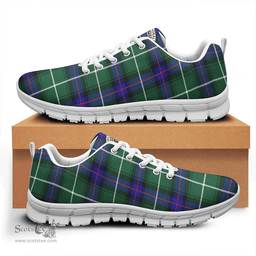 Scottish MacDonald of the Isles Hunting Modern Clan Tartan Sneakers - Crest Classic Scottish Plaid Tartan Plaid