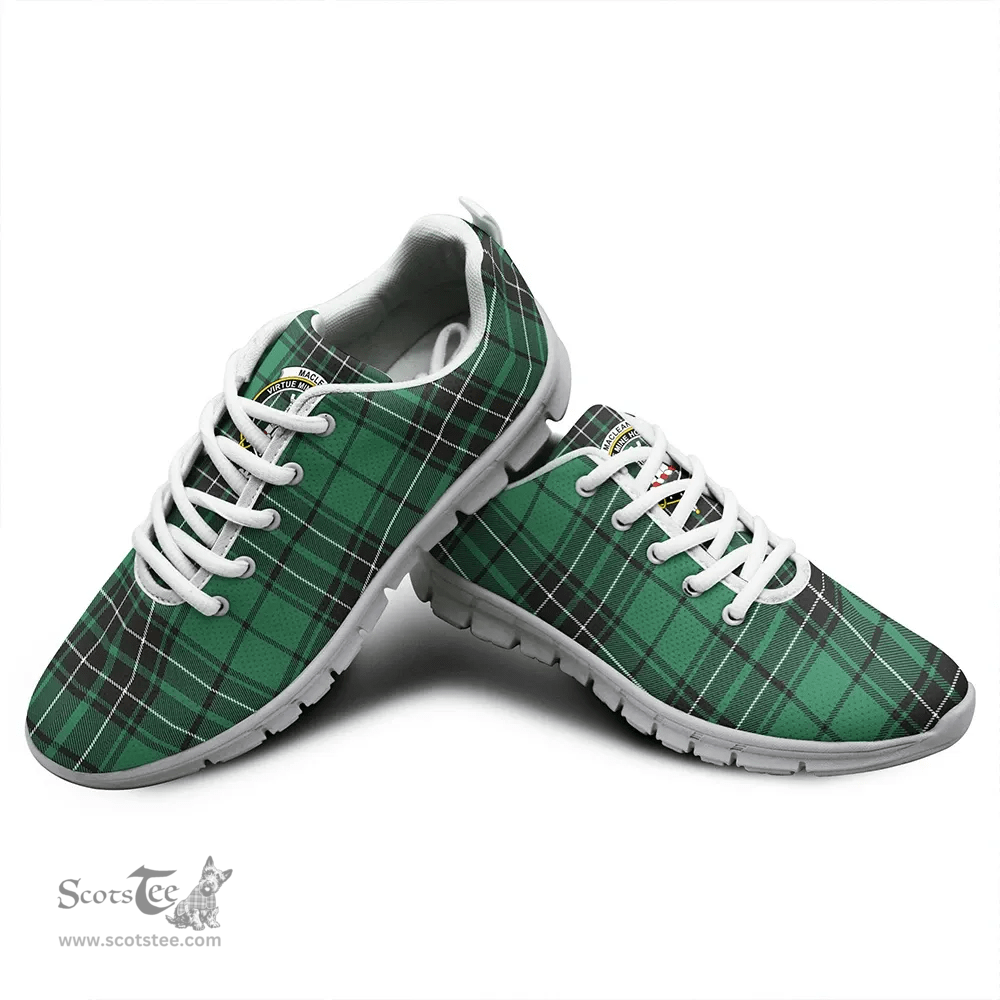 Scottish MacLean Hunting Ancient Clan Tartan Sneakers - Crest Classic Scottish Plaid Tartan Plaid