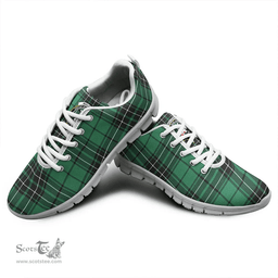Scottish MacLean Hunting Ancient Clan Tartan Sneakers - Crest Classic Scottish Plaid Tartan Plaid