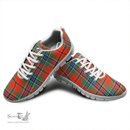 Scottish MacLean of Duart Ancient Clan Tartan Sneakers - Crest Classic Scottish Plaid Tartan Plaid