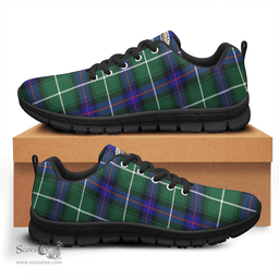Scottish MacDonald of the Isles Hunting Modern Clan Tartan Sneakers - Crest Classic Scottish Plaid Tartan Plaid
