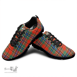 Scottish MacLean of Duart Ancient Clan Tartan Sneakers - Crest Classic Scottish Plaid Tartan Plaid