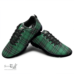 Scottish MacLean Hunting Ancient Clan Tartan Sneakers - Crest Classic Scottish Plaid Tartan Plaid