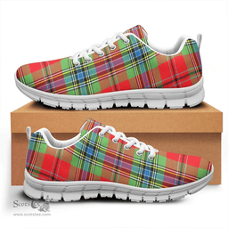 Scottish MacLean of Duart Modern Clan Tartan Sneakers - Classic Scottish Plaid Tartan Plaid