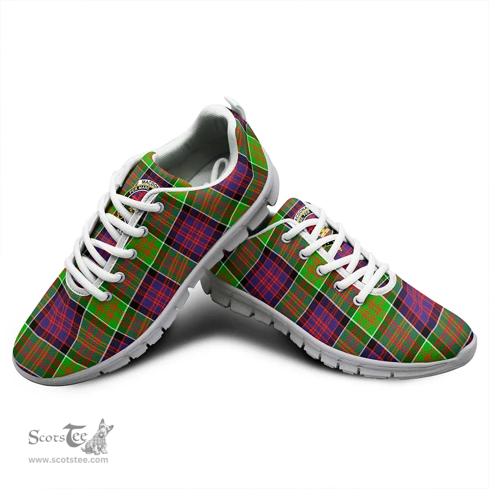 Scottish MacDonald of Clanranald Clan Tartan Sneakers - Crest Classic Scottish Plaid Tartan Plaid
