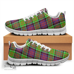 Scottish MacDonald of Clanranald Clan Tartan Sneakers - Crest Classic Scottish Plaid Tartan Plaid