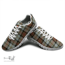 Scottish MacLeod of Harris Weathered Clan Tartan Sneakers - Crest Classic Scottish Plaid Tartan Plaid