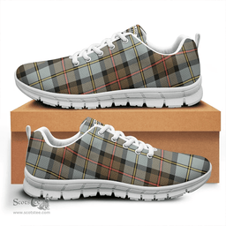 Scottish MacLeod of Harris Weathered Clan Tartan Sneakers - Crest Classic Scottish Plaid Tartan Plaid