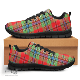 Scottish MacLean of Duart Modern Clan Tartan Sneakers - Crest Classic Scottish Plaid Tartan Plaid