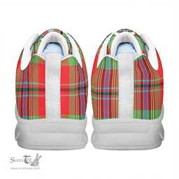 Scottish MacLean of Duart Modern Clan Tartan Sneakers - Crest Classic Scottish Plaid Tartan Plaid