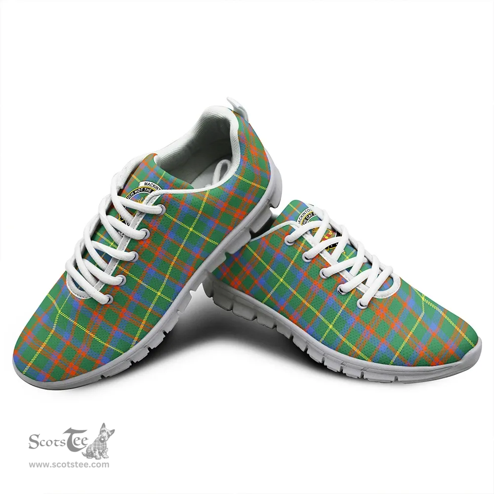 Scottish MacKintosh Hunting Ancient Clan Tartan Sneakers - Crest Classic Scottish Plaid Tartan Plaid