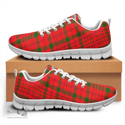 Scottish MacDonnell of Keppoch Modern Clan Tartan Sneakers - Crest Classic Scottish Plaid Tartan Plaid