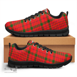 Scottish MacDonnell of Keppoch Modern Clan Tartan Sneakers - Crest Classic Scottish Plaid Tartan Plaid