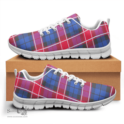Scottish Graham of Menteith Red Clan Tartan Sneakers - Classic Scottish Plaid Tartan Plaid