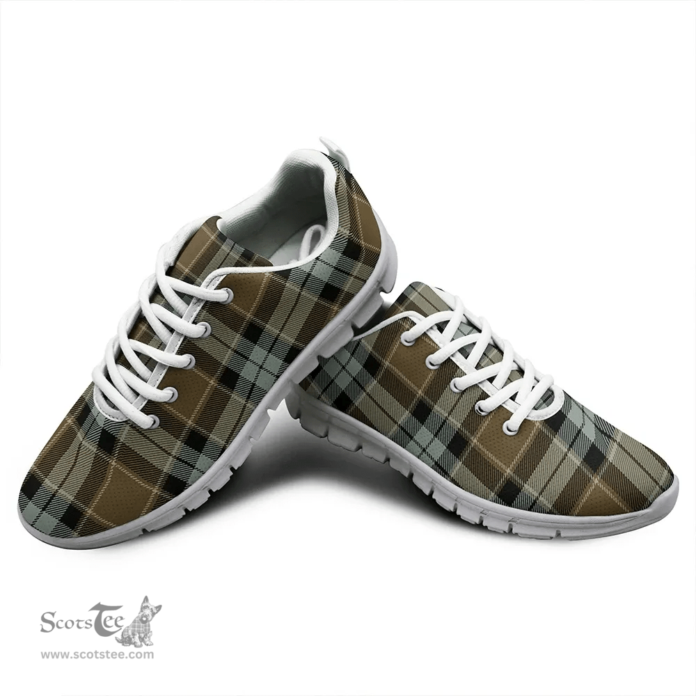 Scottish Graham of Menteith Weathered Clan Tartan Sneakers - Classic Scottish Plaid Tartan Plaid